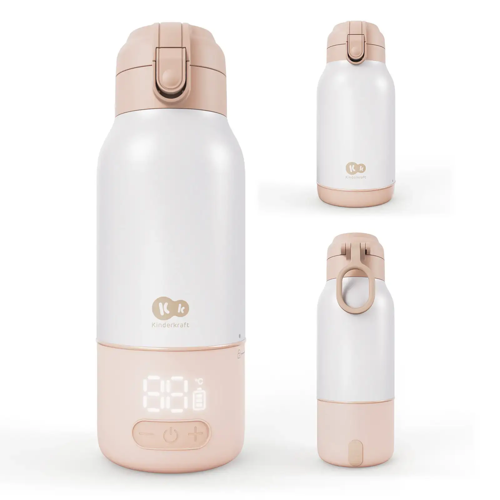 Портативный подогреватель для молока и термос 2-в-1 Kinderkraft Gaja Beige (KEGAJA00BEG0000)