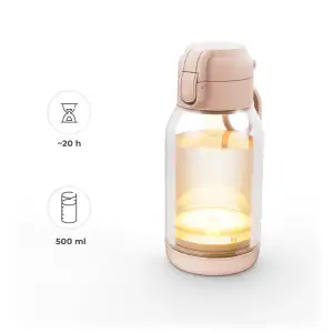 Портативный подогреватель для молока и термос 2-в-1 Kinderkraft Gaja Beige (KEGAJA00BEG0000)