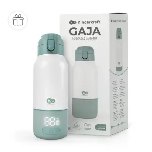 Портативний підігрівач для молока і термос 2-в-1 Kinderkraft Gaja Green (KEGAJA00GRE0000)
