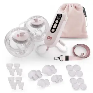 Подвійний електричний молоковідсмоктувач Kinderkraft GentleFlow Pink (KEGEFL00PNK0000)