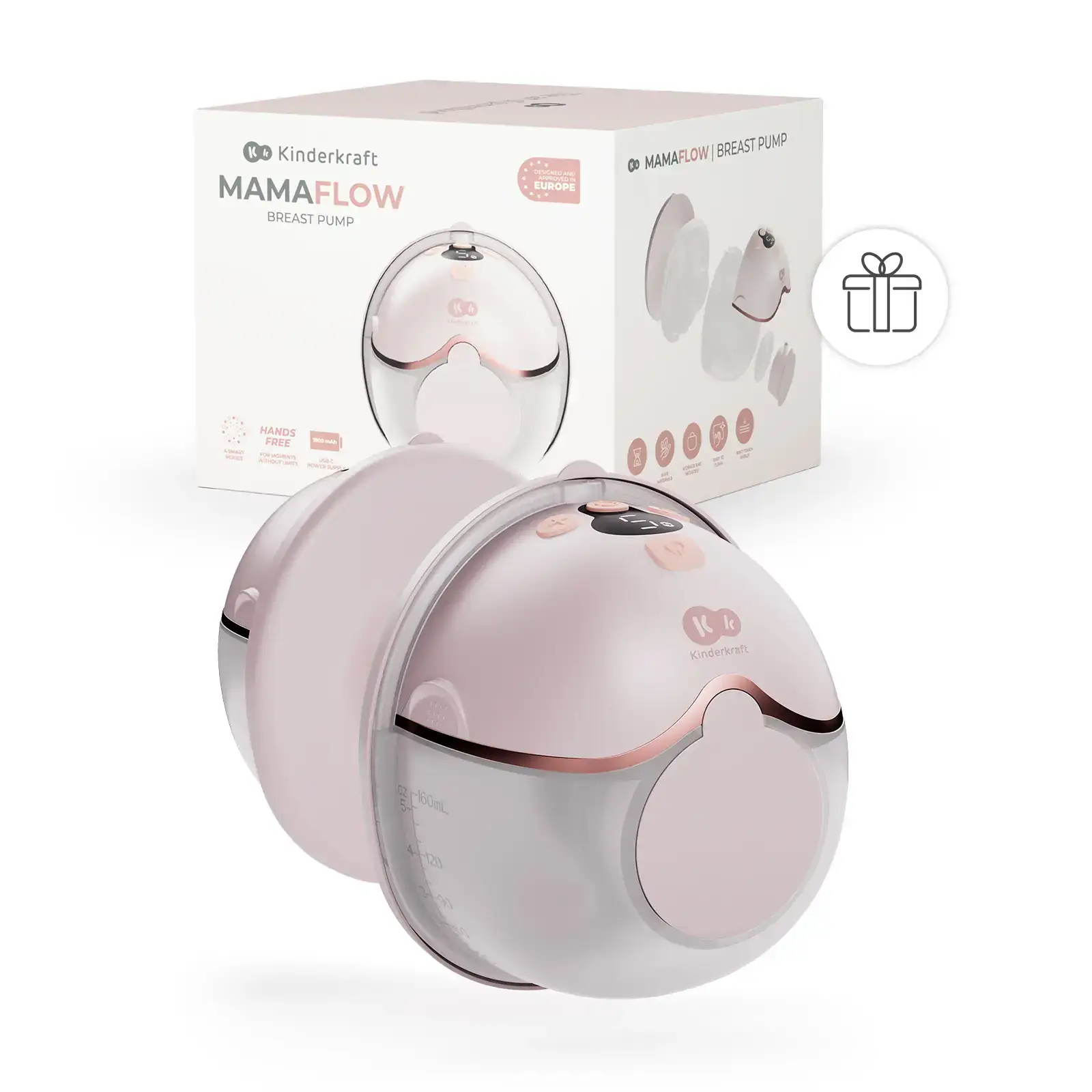 Электрический молокоотсос Kinderkraft MamaFlow Pink (KEMAFL00PNK0000)