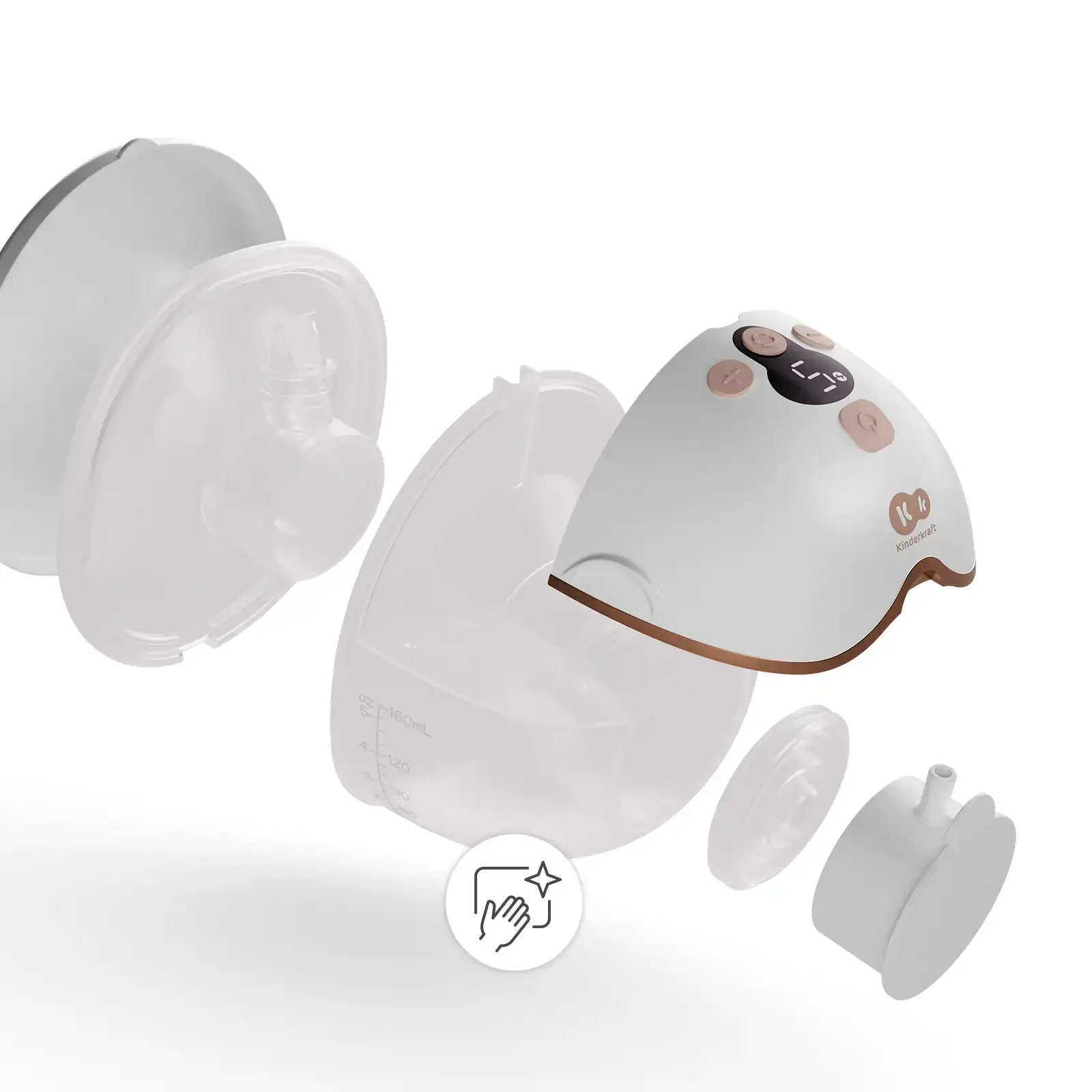 Електричний молоковідсмоктувач Kinderkraft MamaFlow Gold (KEMAFL00GLD0000)