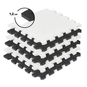Килимок-пазл Kinderkraft Luno Black, 30 элементов (KKMLUNOBLK0000)