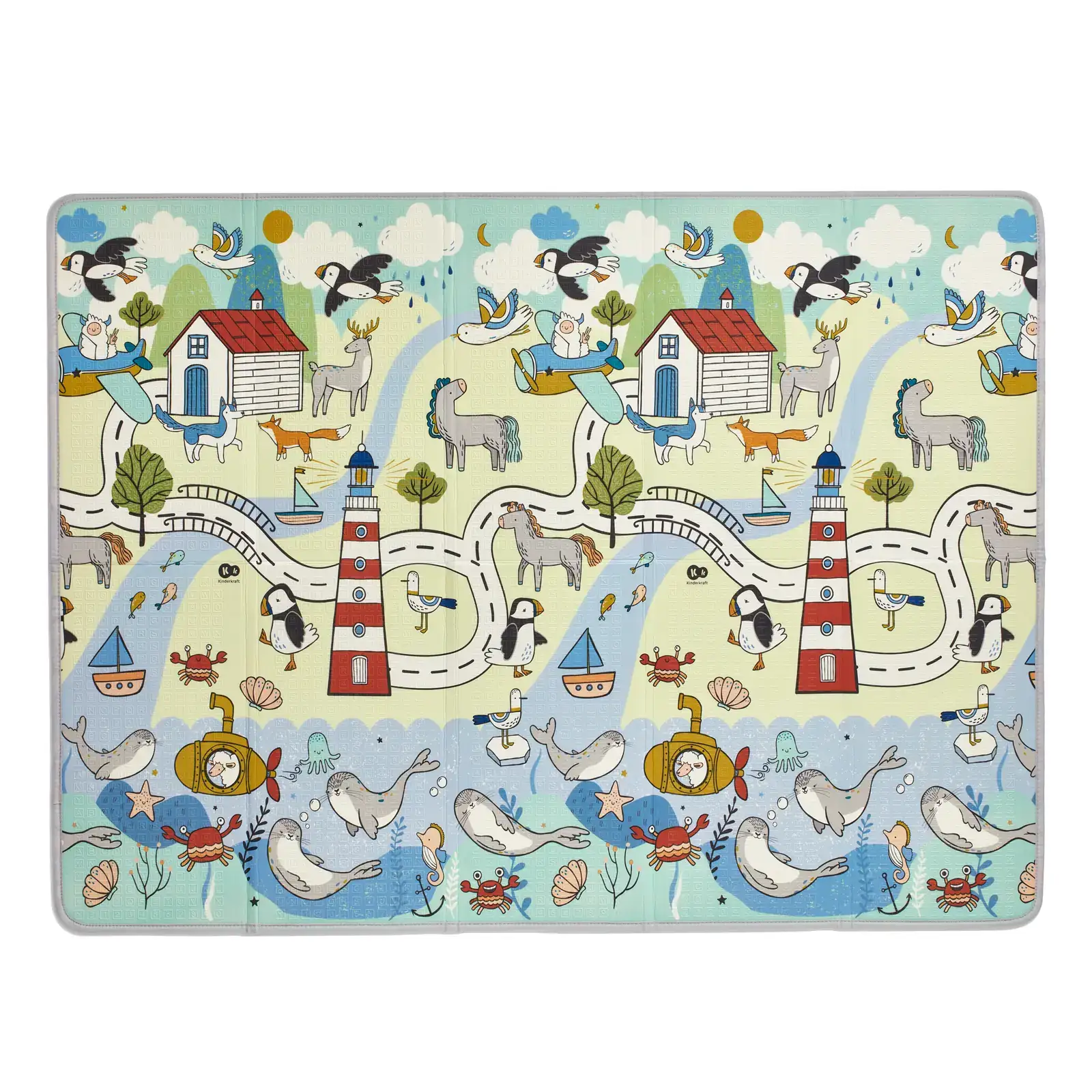 Двусторонний коврик Kinderkraft Matty 2 (KPMATT200000000)