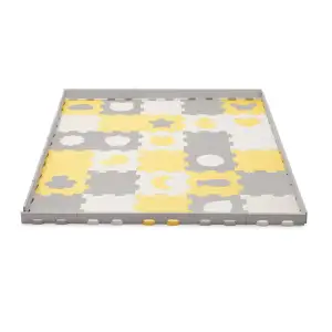 Килимок-пазл Kinderkraft Luno Shapes Yellow, 30 елементів (KPLUSH00YEL0000)
