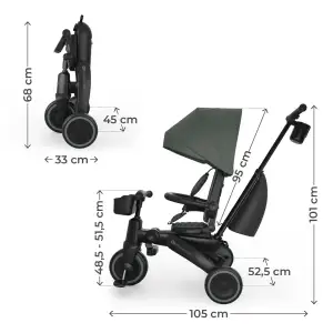 Трехколесный велосипед Kinderkraft Jazz 3 Green (KRJAZZ03GRE0000) UA