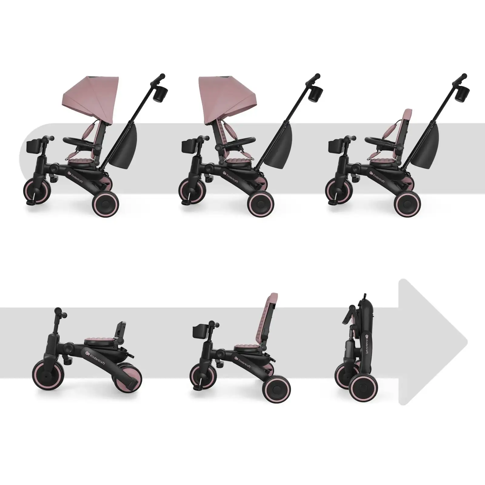 Трехколесный велосипед Kinderkraft Jazz 3 Pink (KRJAZZ03PNK0000) UA