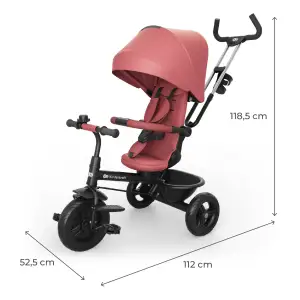 Трехколесный велосипед Kinderkraft Aston 2 Plus Pink (KRASTO02PNKPL00)