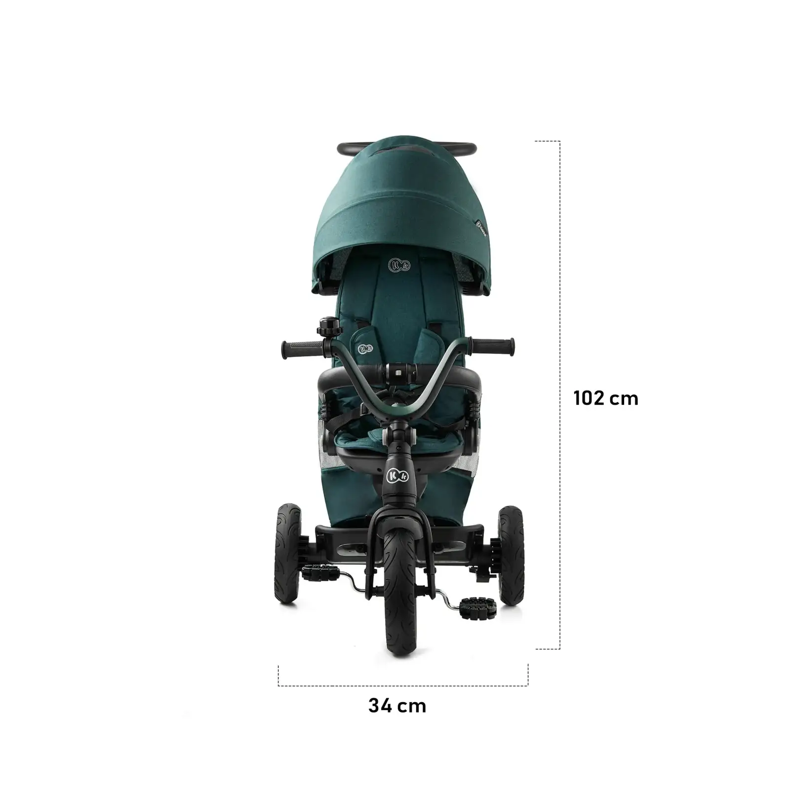 Триколісний велосипед Kinderkraft Easytwist Midnight Green (KKRETWIGRE0000)