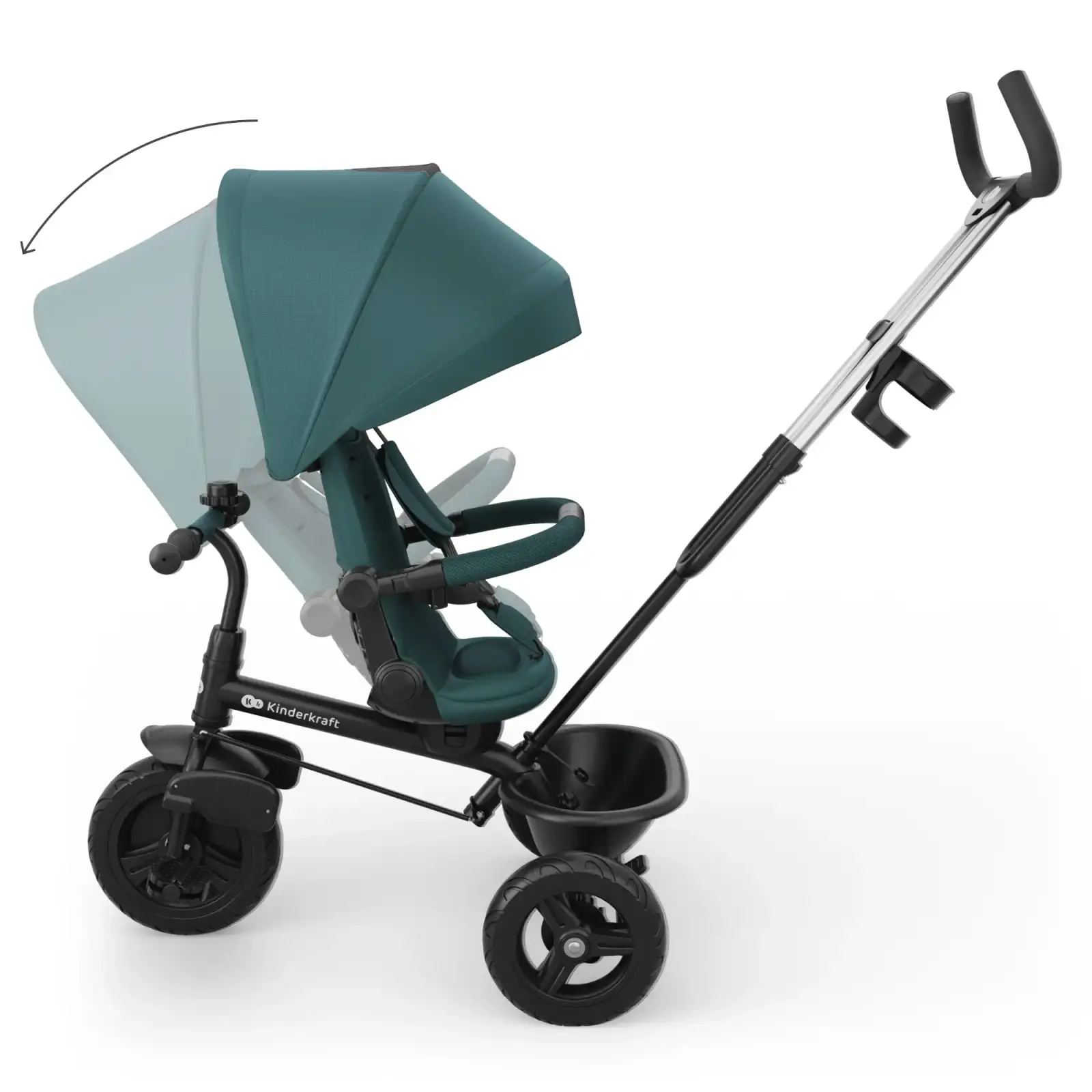 Трехколесный велосипед Kinderkraft Aston 2 Plus Green (KRASTO02GREPL00) UA