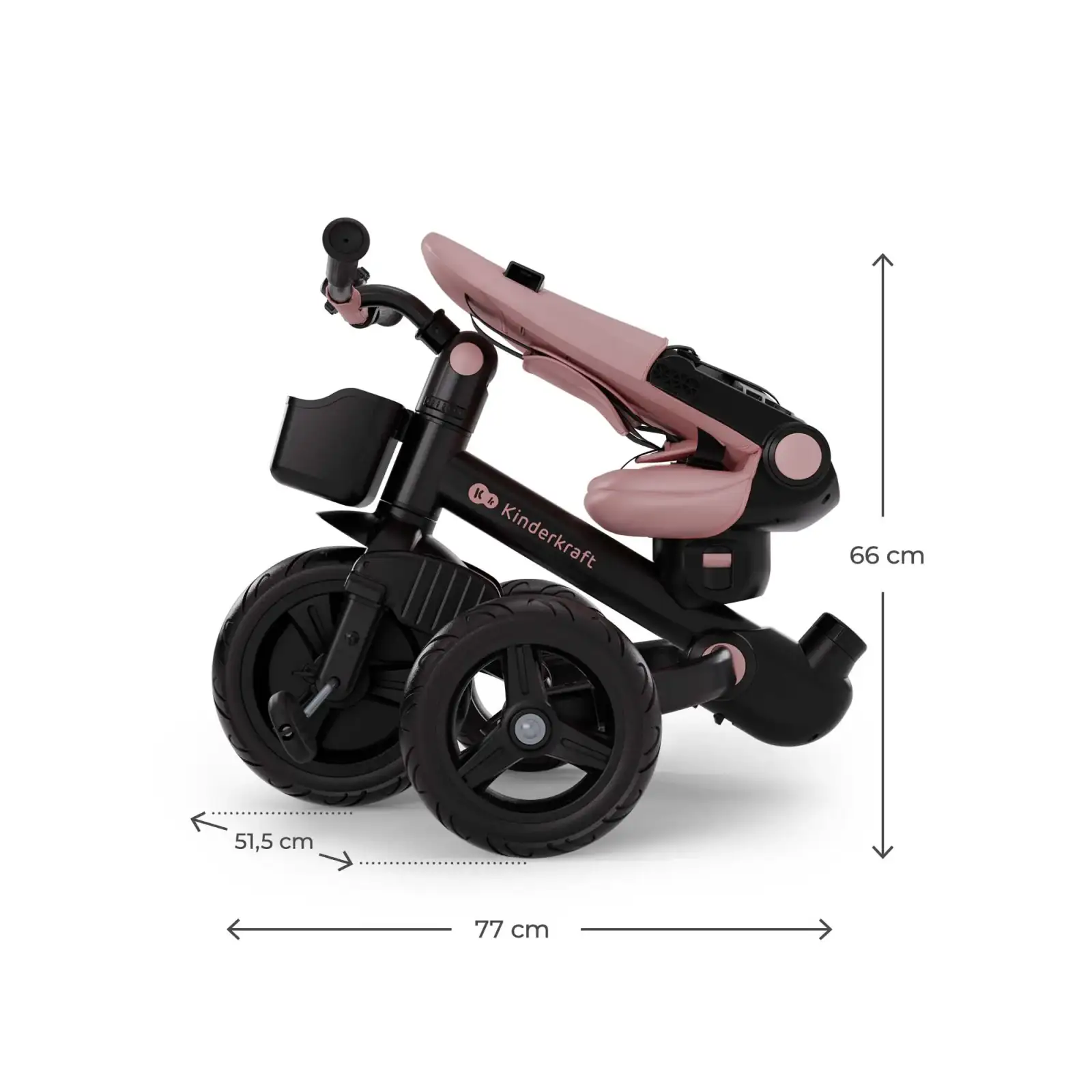 Триколісний велосипед Kinderkraft Aveo 2 Plus Pink (KRAVEO02PNK0000)