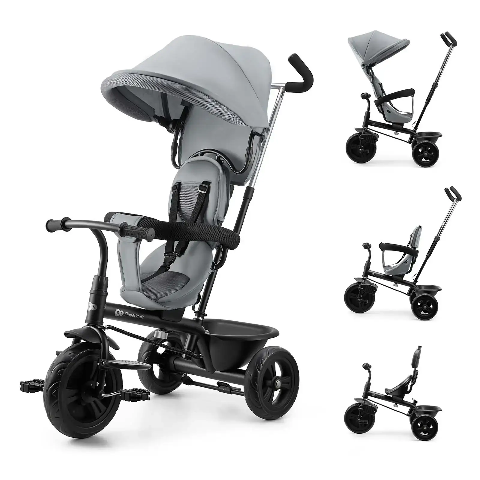 Трехколесный велосипед Kinderkraft Freeway 2 Grey (KRFRWA02GRY0000) UA