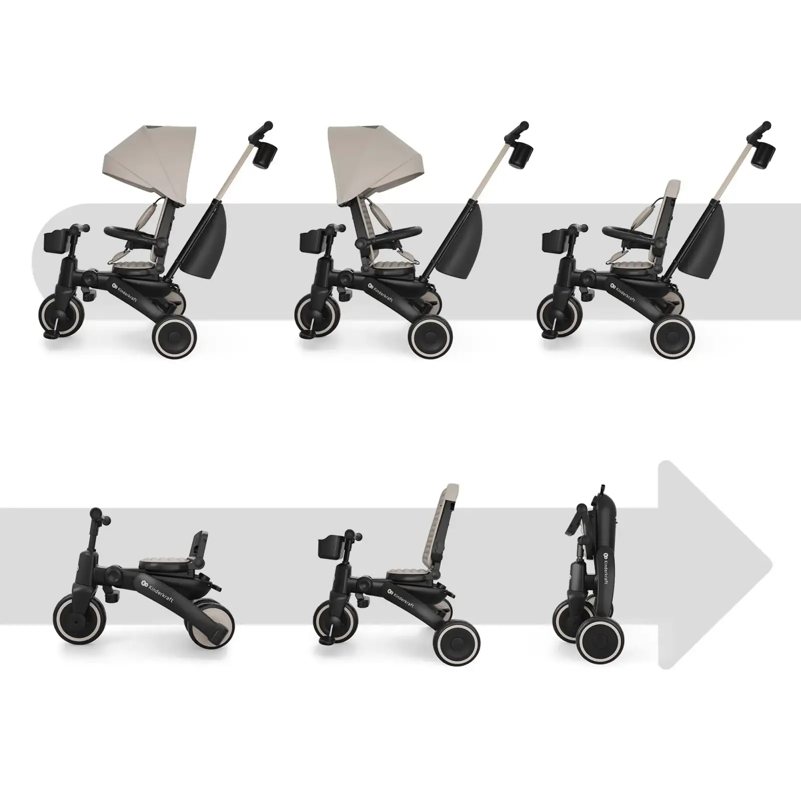 Трехколесный велосипед Kinderkraft Jazz 3 Beige (KRJAZZ03BEG0000) UA