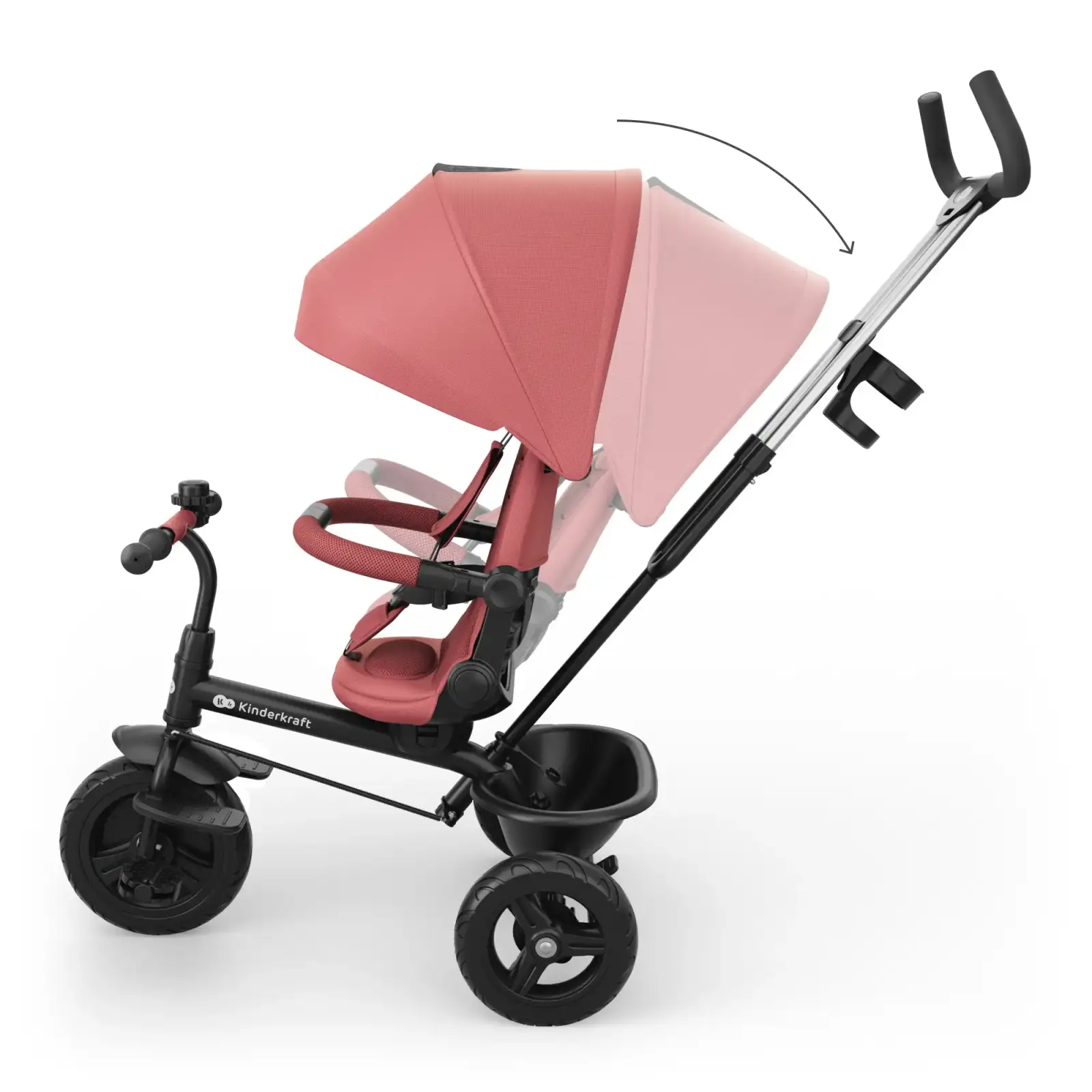 Трехколесный велосипед Kinderkraft Aston 2 Plus Pink (KRASTO02PNKPL00)