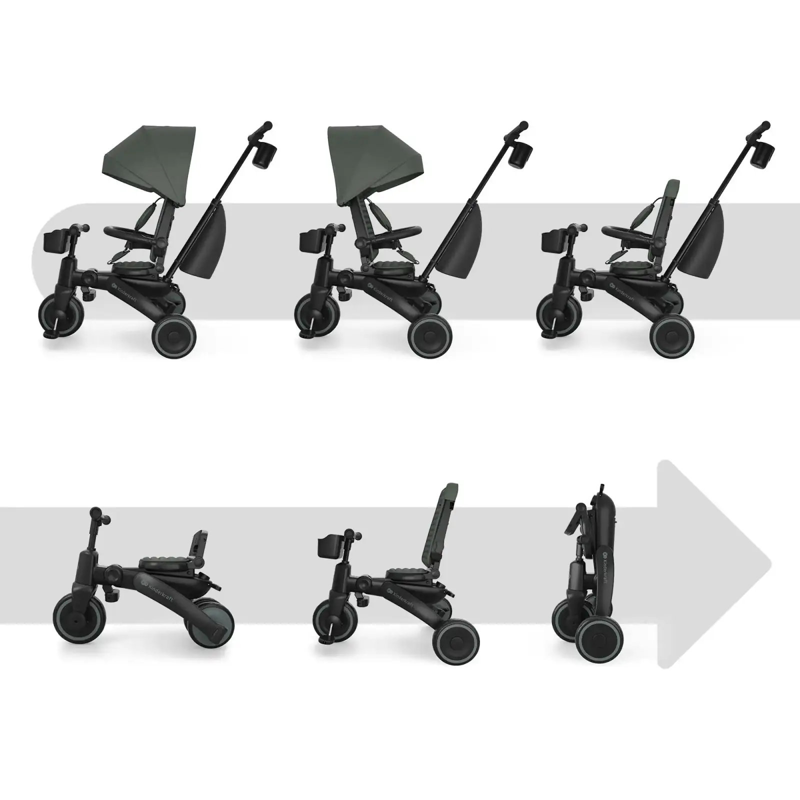 Трехколесный велосипед Kinderkraft Jazz 3 Green (KRJAZZ03GRE0000) UA