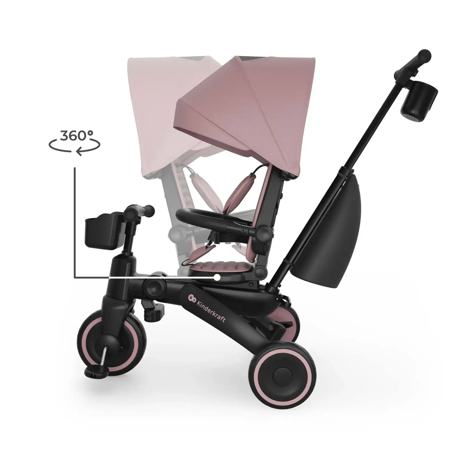 Трехколесный велосипед Kinderkraft Jazz 3 Pink (KRJAZZ03PNK0000) UA