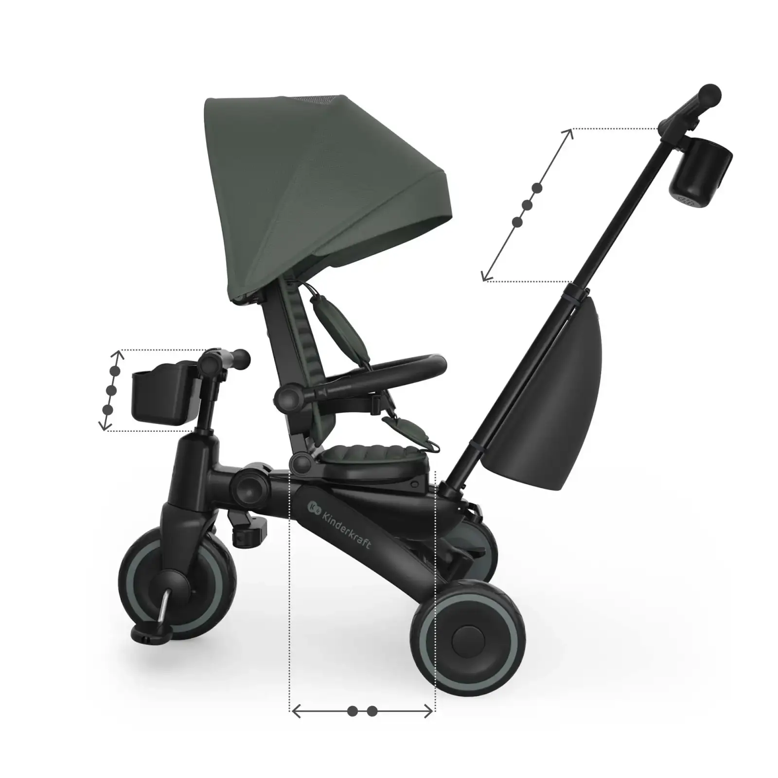 Трехколесный велосипед Kinderkraft Jazz 3 Green (KRJAZZ03GRE0000) UA