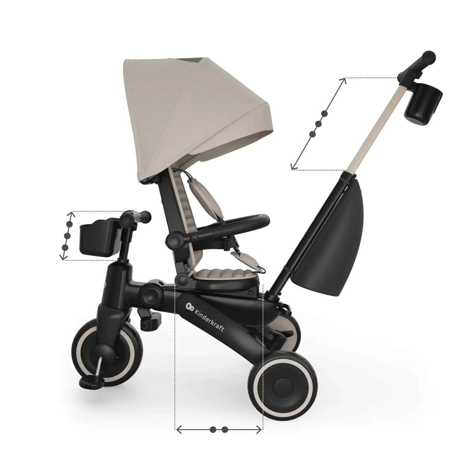 Трехколесный велосипед Kinderkraft Jazz 3 Beige (KRJAZZ03BEG0000) UA