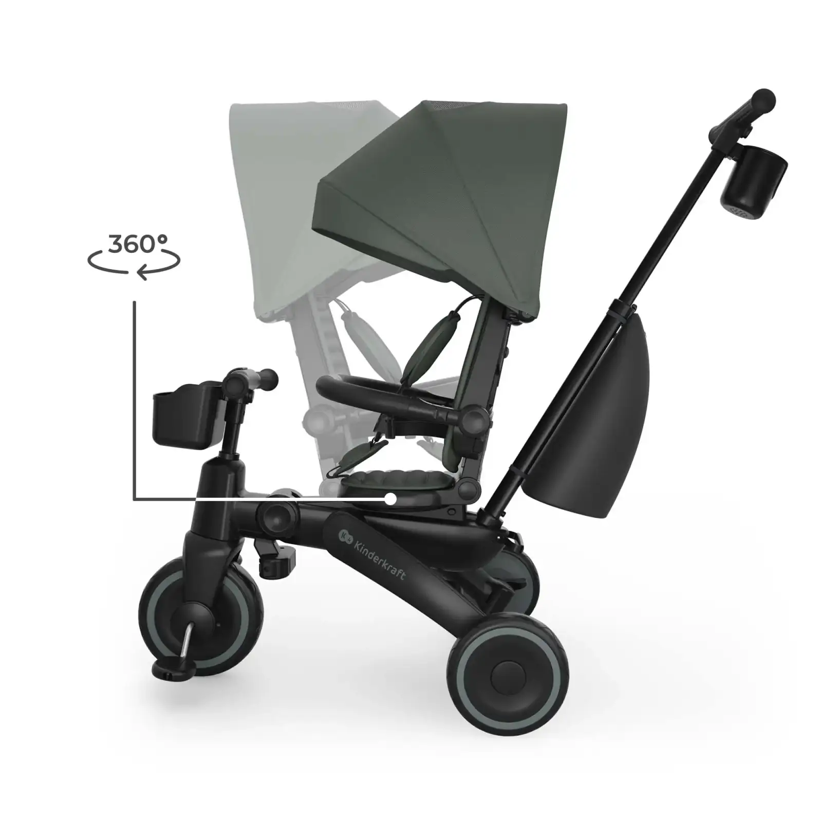 Трехколесный велосипед Kinderkraft Jazz 3 Green (KRJAZZ03GRE0000) UA