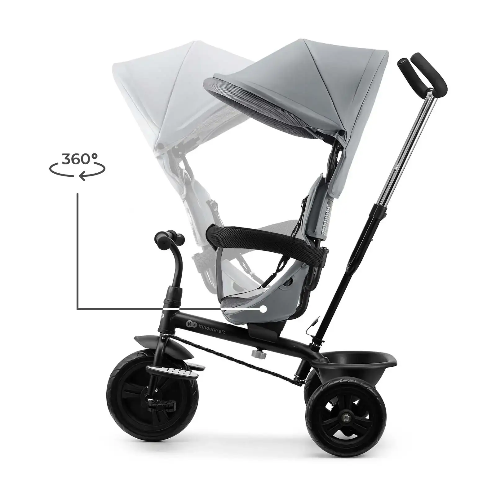 Трехколесный велосипед Kinderkraft Freeway 2 Grey (KRFRWA02GRY0000) UA