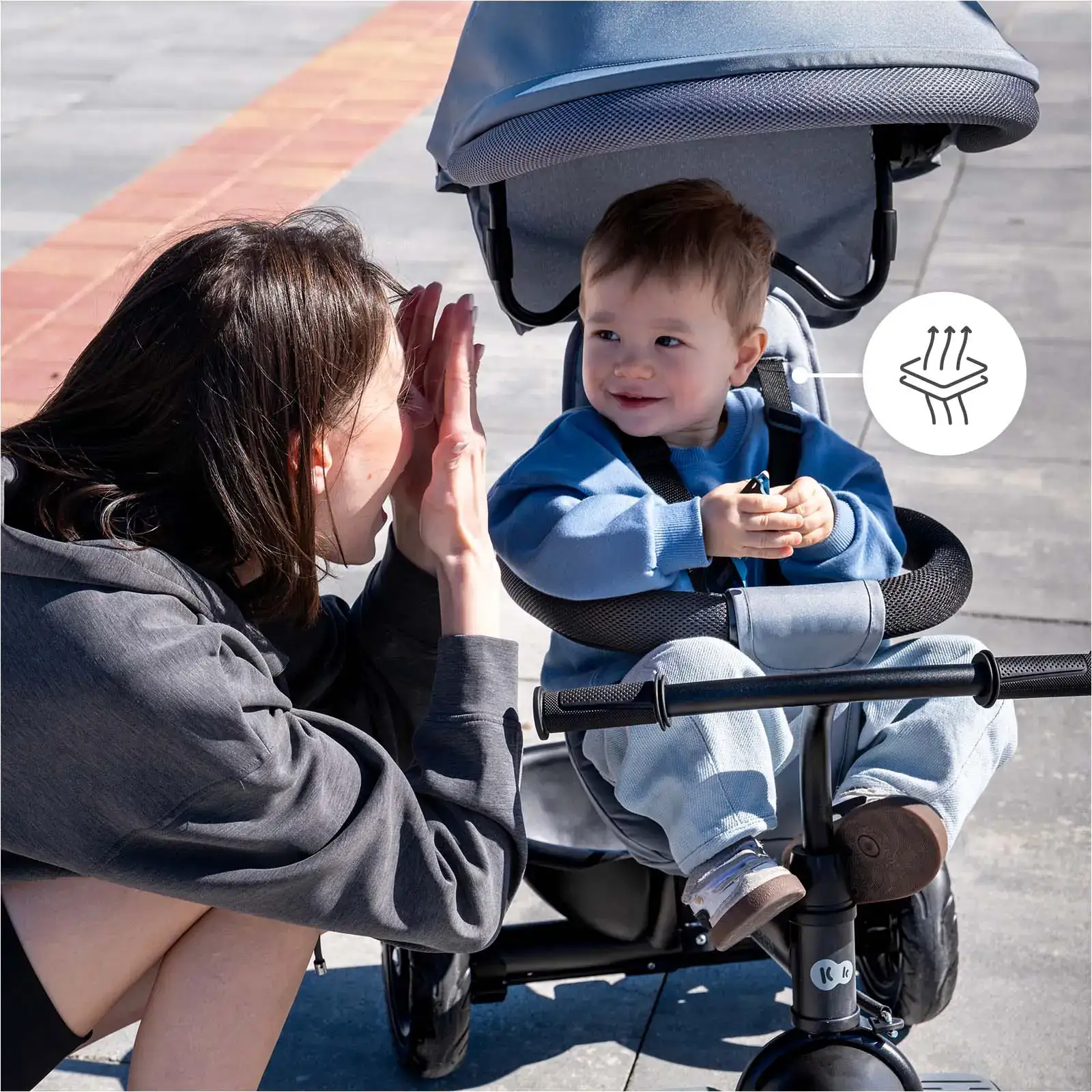 Трехколесный велосипед Kinderkraft Freeway 2 Grey (KRFRWA02GRY0000) UA