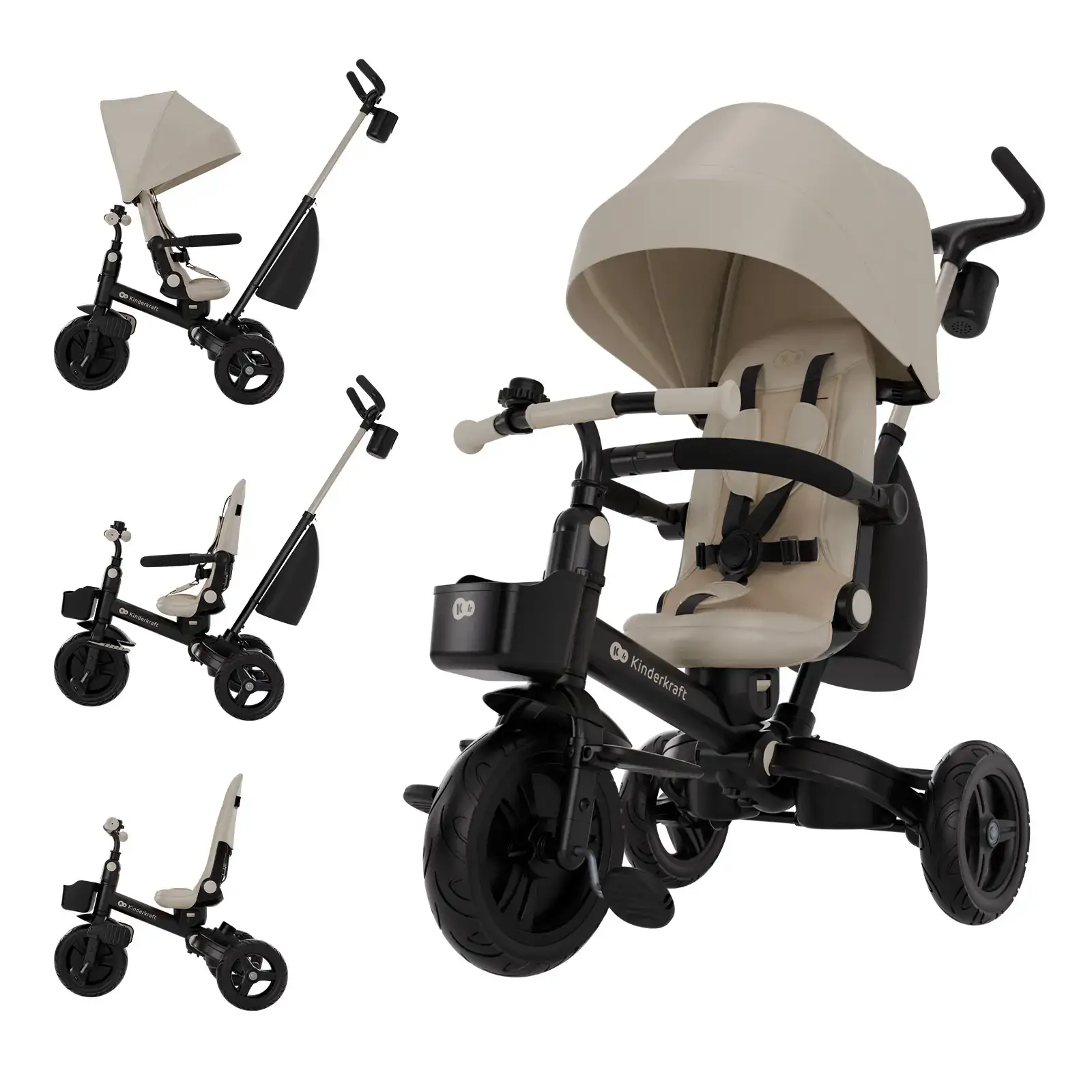Трехколесный велосипед Kinderkraft Aveo 2 Plus Beige (KRAVEO02BEG0000) UA