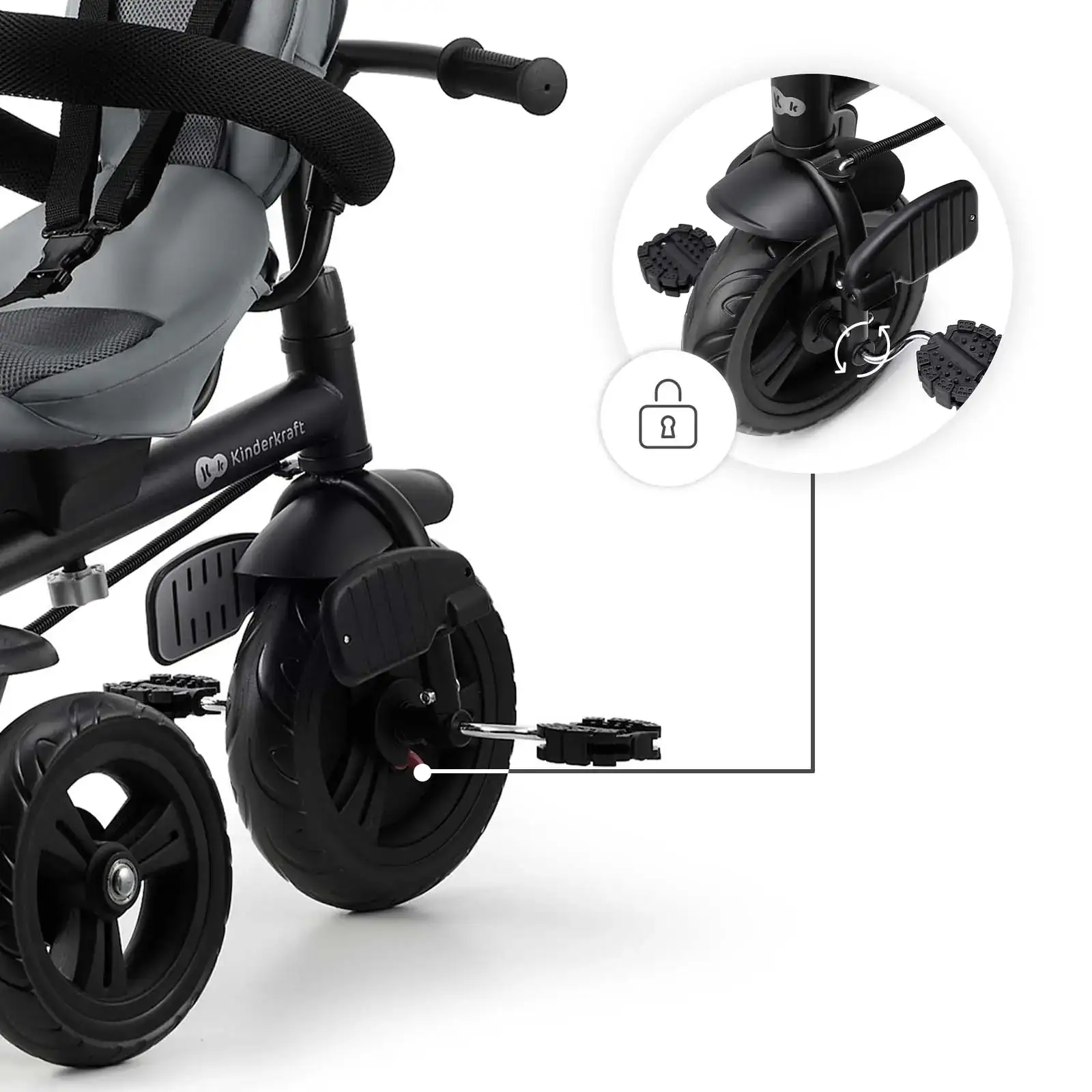 Трехколесный велосипед Kinderkraft Freeway 2 Grey (KRFRWA02GRY0000) UA