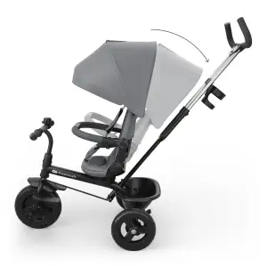Трехколесный велосипед Kinderkraft Aston 2 Plus Grey (KRASTO02GRYPL00)