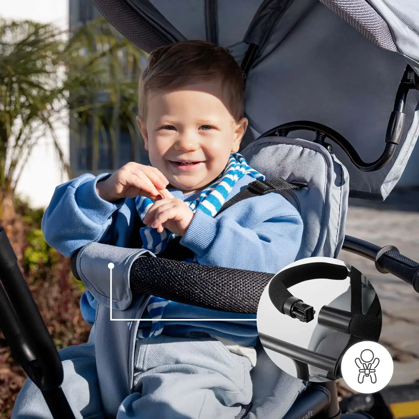 Трехколесный велосипед Kinderkraft Freeway 2 Grey (KRFRWA02GRY0000) UA