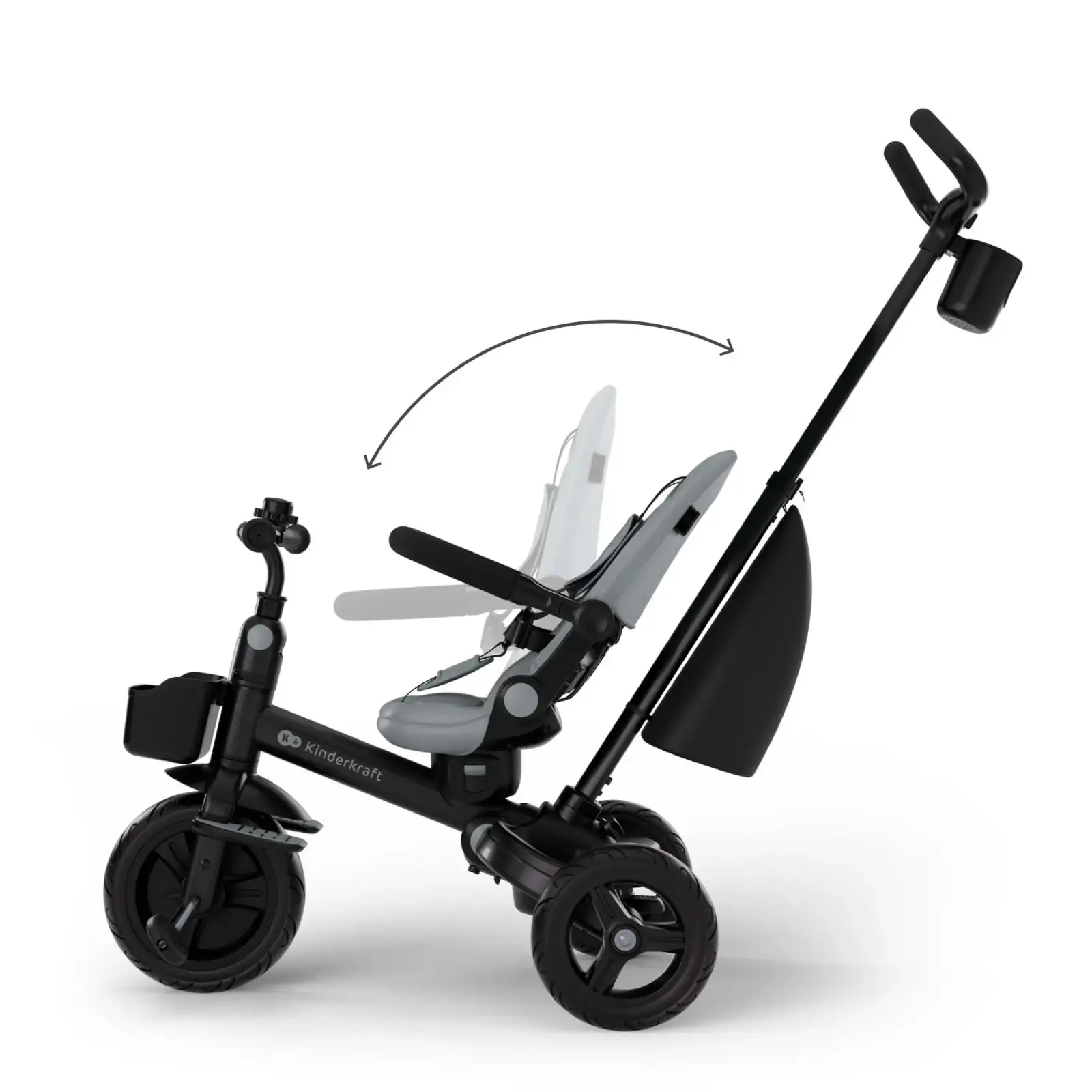 Трехколесный велосипед Kinderkraft Aveo 2 Plus Grey (KRAVEO02GRY0000)