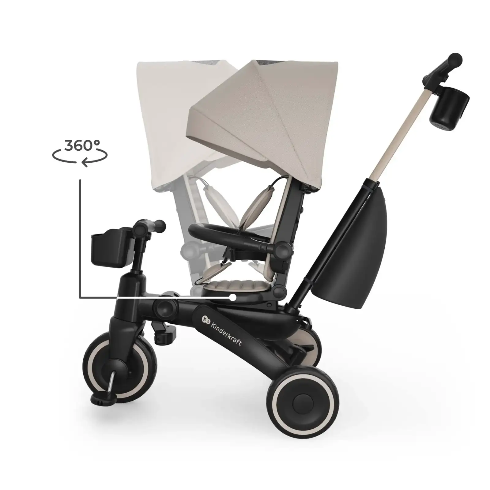 Трехколесный велосипед Kinderkraft Jazz 3 Beige (KRJAZZ03BEG0000) UA