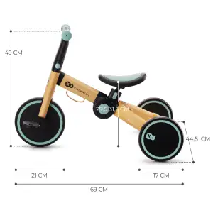 Триколісний велосипед 3 в 1 Kinderkraft 4TRIKE Sunflower Blue (KR4TRI22BLU0000)