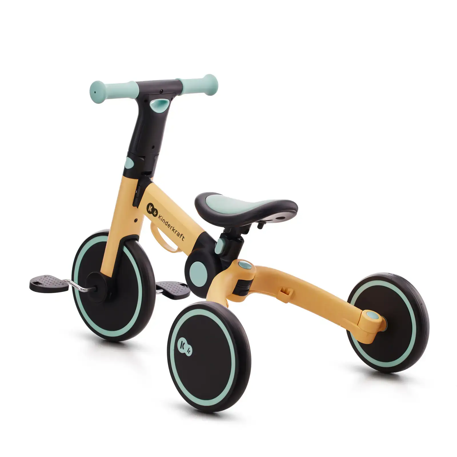 Триколісний велосипед 3 в 1 Kinderkraft 4TRIKE Sunflower Blue (KR4TRI22BLU0000)
