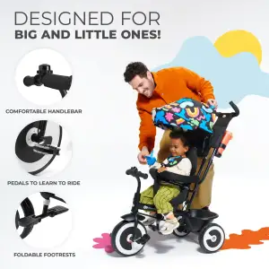 Трехколесный велосипед Kinderkraft Aston Happy Shapes (KRASTO00HAP0000) UA