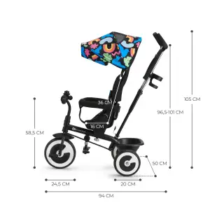 Трехколесный велосипед Kinderkraft Aston Happy Shapes (KRASTO00HAP0000) UA