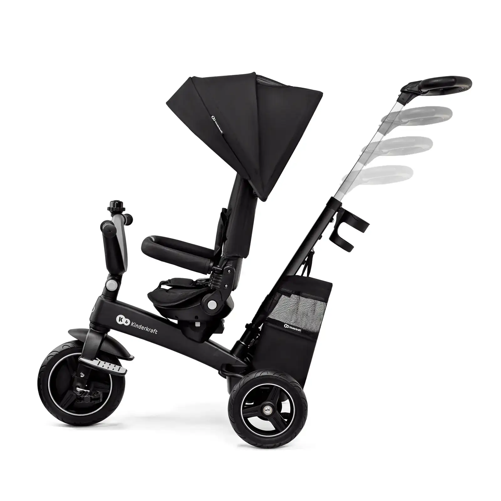 Трехколесный велосипед Kinderkraft Easytwist Black (KREASY00BLK0000)