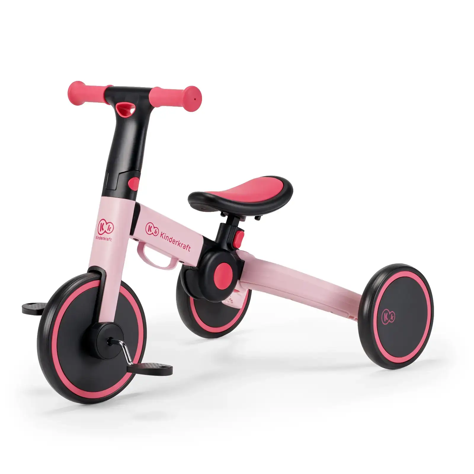 Триколісний велосипед 3 в 1 Kinderkraft 4TRIKE Candy Pink (KR4TRI00PNK0000)