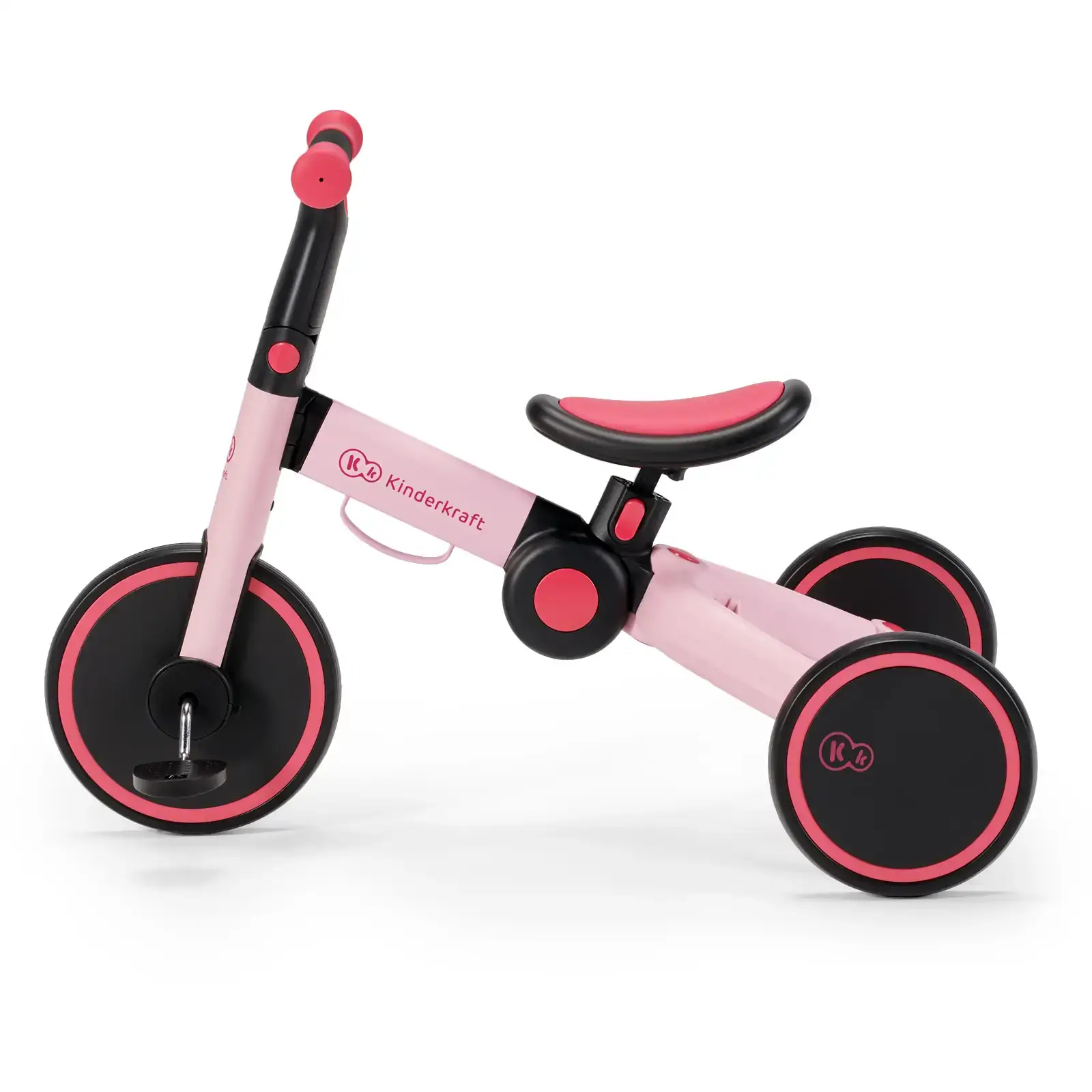 Триколісний велосипед 3 в 1 Kinderkraft 4TRIKE Candy Pink (KR4TRI00PNK0000)