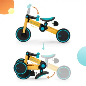 Трехколесный велосипед 3 в 1 Kinderkraft 4TRIKE Primrose Yellow (KR4TRI00YEL0000) UA