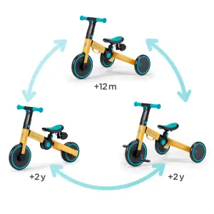 Трехколесный велосипед 3 в 1 Kinderkraft 4TRIKE Primrose Yellow (KR4TRI00YEL0000) UA