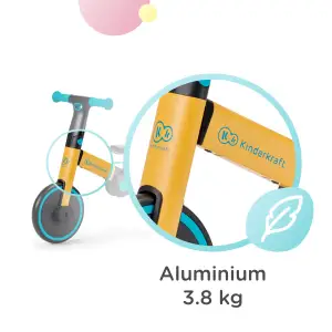 Трехколесный велосипед 3 в 1 Kinderkraft 4TRIKE Primrose Yellow (KR4TRI00YEL0000) UA