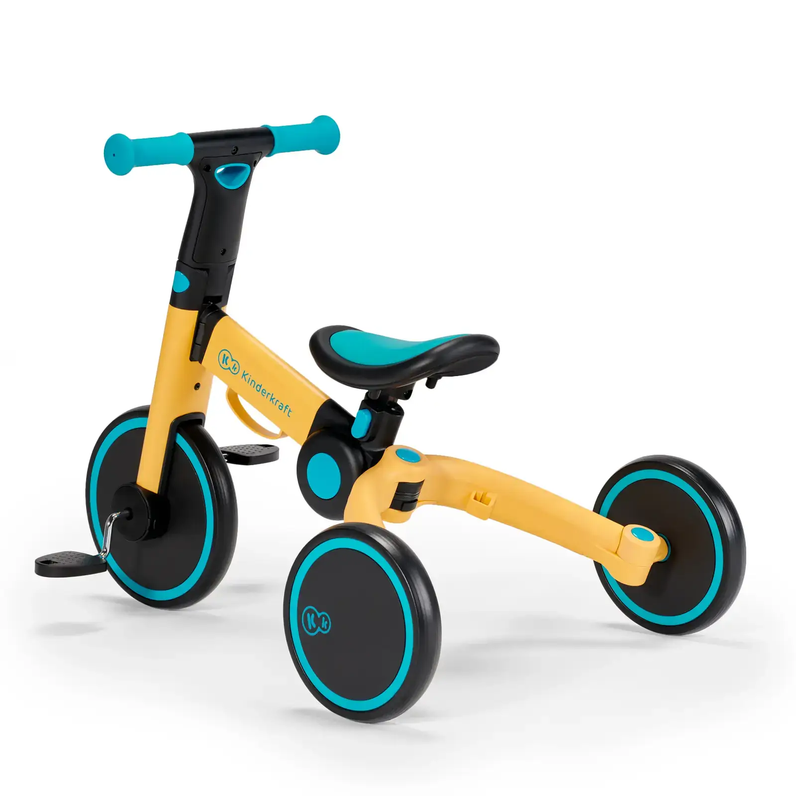 Трехколесный велосипед 3 в 1 Kinderkraft 4TRIKE Primrose Yellow (KR4TRI00YEL0000) UA