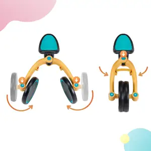 Трехколесный велосипед 3 в 1 Kinderkraft 4TRIKE Primrose Yellow (KR4TRI00YEL0000) UA