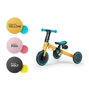 Трехколесный велосипед 3 в 1 Kinderkraft 4TRIKE Primrose Yellow (KR4TRI00YEL0000) UA