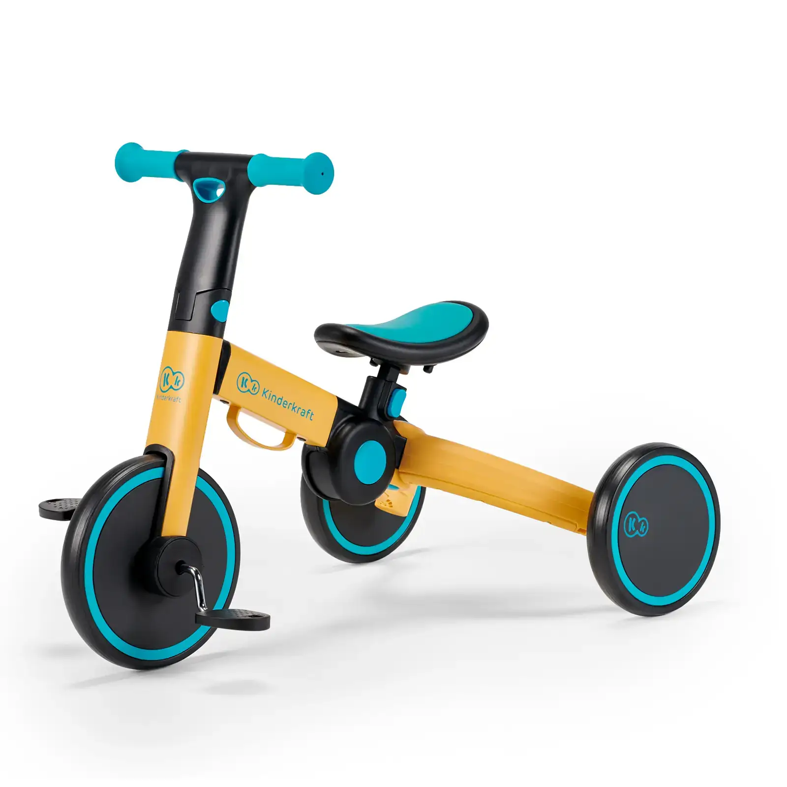 Трехколесный велосипед 3 в 1 Kinderkraft 4TRIKE Primrose Yellow (KR4TRI00YEL0000) UA