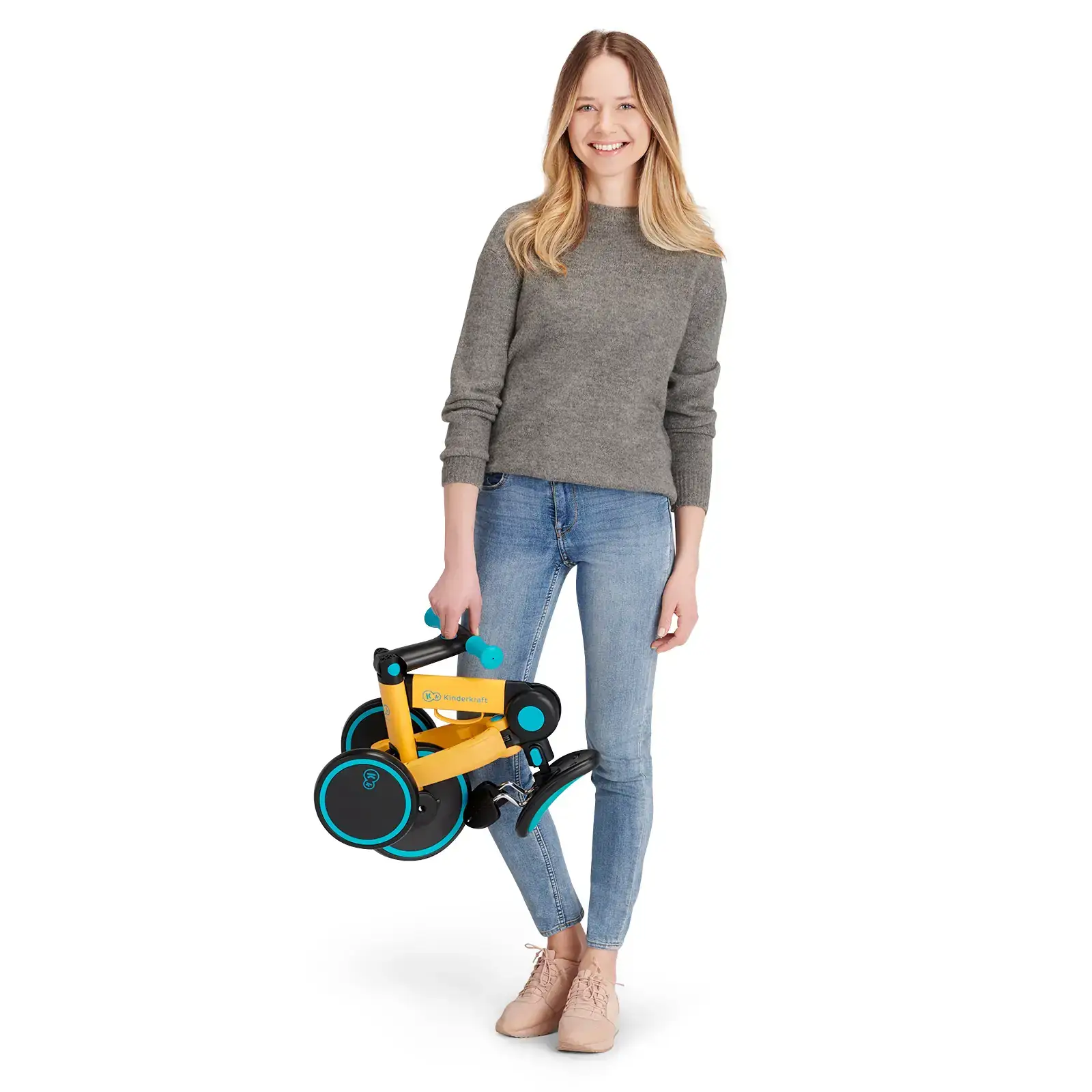 Трехколесный велосипед 3 в 1 Kinderkraft 4TRIKE Primrose Yellow (KR4TRI00YEL0000) UA