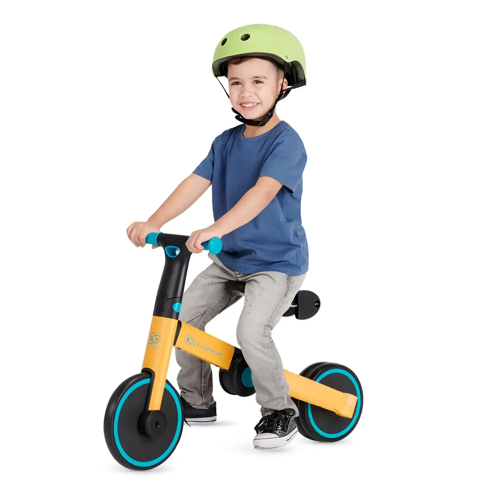 Трехколесный велосипед 3 в 1 Kinderkraft 4TRIKE Primrose Yellow (KR4TRI00YEL0000) UA