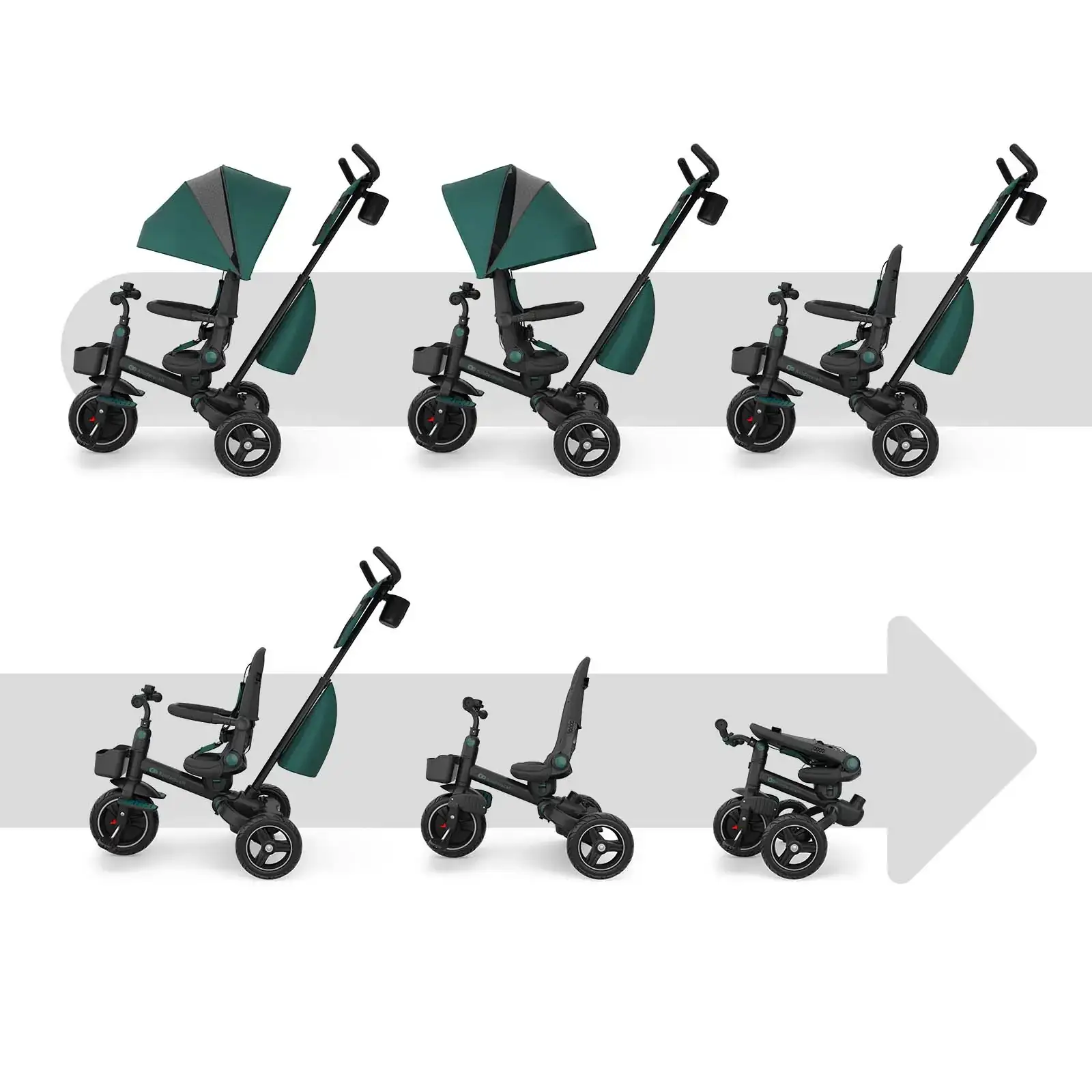 Трехколесный велосипед Kinderkraft Spinstep 2 Plus Green (KRSPST02GREPL00)