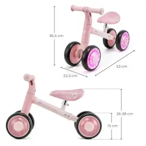 Каталка-біговел Kinderkraft Cutie Flash Pink (KRCUFL00PNK0000) UA