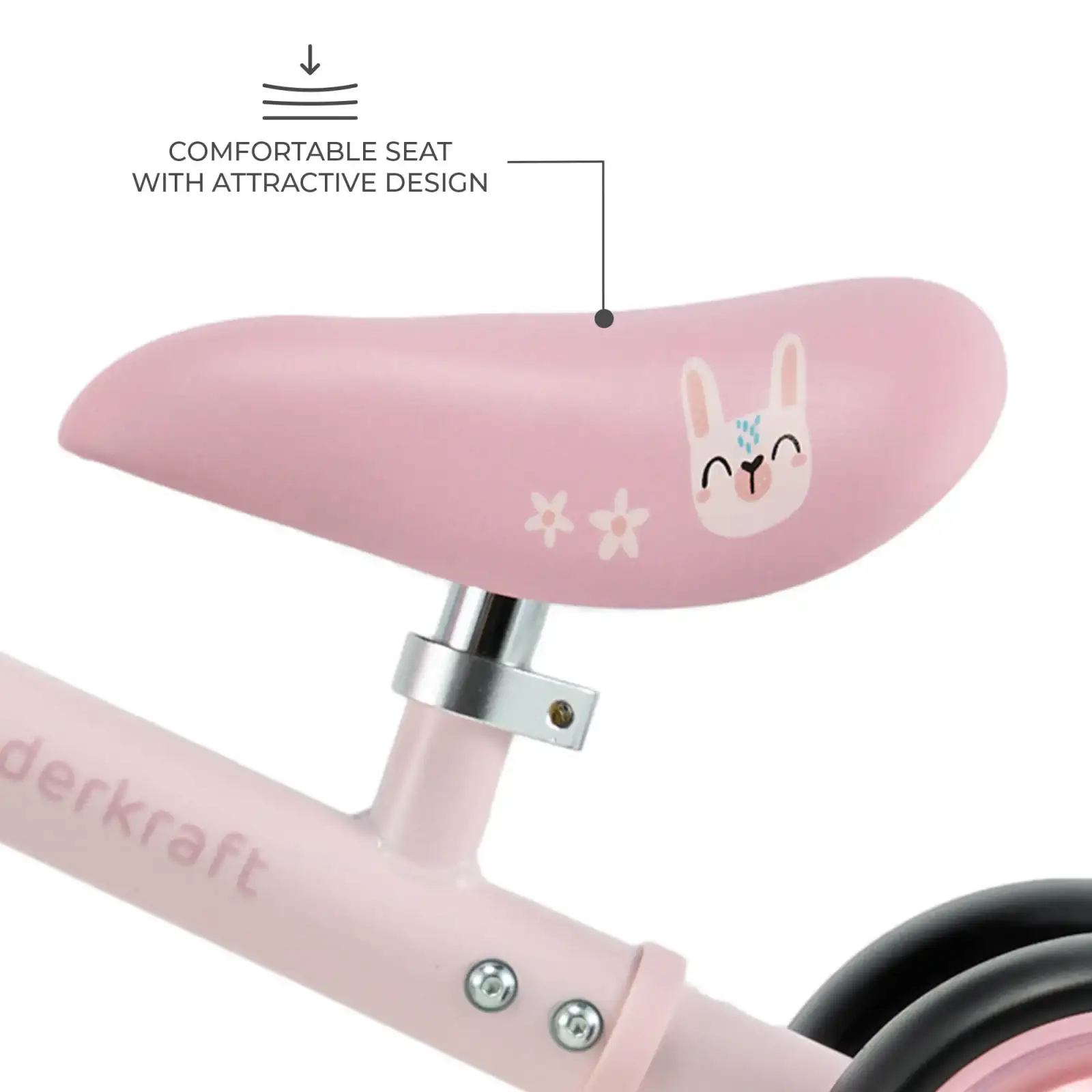 Каталка-біговел Kinderkraft Cutie Flash Pink (KRCUFL00PNK0000) UA